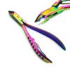 5Pcs Professional Manicure Pedicure Kit Multi Color Cuticle Pusher Nipper Nail Art Spoon Gouge Acrylic Nail Pincher Magic Wand view 2