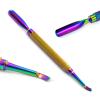 5Pcs Professional Manicure Pedicure Kit Multi Color Cuticle Pusher Nipper Nail Art Spoon Gouge Acrylic Nail Pincher Magic Wand view 4