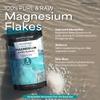 Aromasong Magnesium Flakes for Bath from The Dead Sea- 3 LB Resealable Pack Magnesium Chloride Flakes -Organic Bath Salt Muscle Relaxing Mineral Soak (Packaging May Vary) view 3
