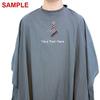 CHARLENE Cutting Cape with Personalized Name and Logo Embroidery for Salon Stylist,Barber Haircut,Skincare,Makeup,Nail,Grooming (GREY) view 2