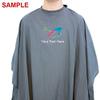 CHARLENE Cutting Cape with Personalized Name and Logo Embroidery for Salon Stylist,Barber Haircut,Skincare,Makeup,Nail,Grooming (GREY) view 4