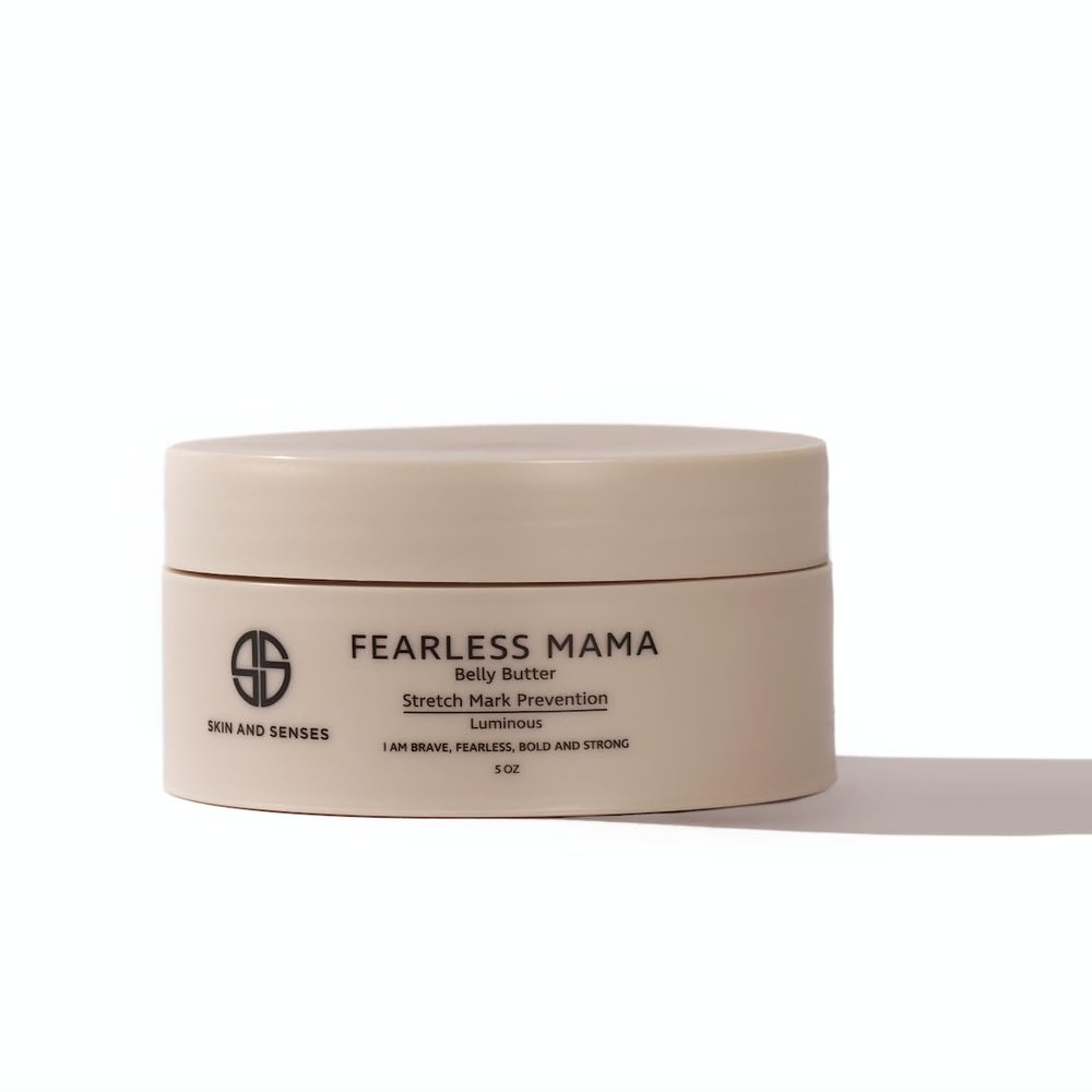 Fearless Mama Belly Butter  Luminous Scent Stretch Mark Cream for Pregnancy  Natural Moisturizer for Stretch Mark and Scar Care  Deep Hydration for Growing Bellies