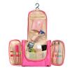 AnHua Waterproof Tolietry Makeup Bag Travel Organizer Cosmetic Kit Bathroom Storage (Rose) view 3