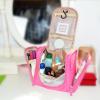 AnHua Waterproof Tolietry Makeup Bag Travel Organizer Cosmetic Kit Bathroom Storage (Rose) view 4