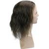 Dreambeauty 12 inch Long Hair Men's Toupee 10"8" Hairpieces for Men 100% European Virgin Human Hair Replacement System Hair Topper Pieces for Men Mono Net with PU Around (#4 Color) view 2