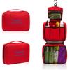 AnHua Travel/Camping Wash Toiletry Bag Makeup Case Hanging Grooming Mens/Ladies (Red) view 1