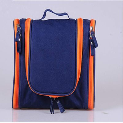 AnHua Waterproof Tolietry Makeup Bag Travel Organizer Cosmetic Kit Bathroom Storage (Deep Blue)