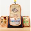 AnHua Waterproof Tolietry Makeup Bag Travel Organizer Cosmetic Kit Bathroom Storage (Deep Blue) view 2
