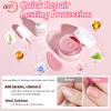 AZUREBEAUTY Nail Repair Kit for Broken Cracked Split Weak Nails, Emergency Easy Quick Fix Crystal Jelly Pink Transparent Dip Powder 28g /1 Oz Quick-Drying Repair Glue 10ml with Nail File & Nail Buffer view 2
