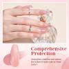 AZUREBEAUTY Nail Repair Kit for Broken Cracked Split Weak Nails, Emergency Easy Quick Fix Crystal Jelly Pink Transparent Dip Powder 28g /1 Oz Quick-Drying Repair Glue 10ml with Nail File & Nail Buffer view 3