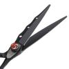 Inzopo 2 Pack 6.7 Inch Stainless Steel Hair Cutting & Thinning Scissors Shears Salon Hairdressing Barber Styling Tool Black view 2