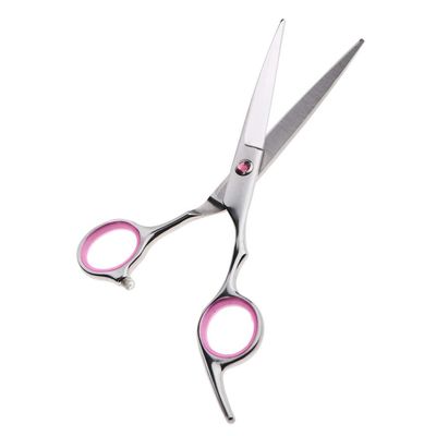 Inzopo Pink Silver Professional Stainless Steel Hair Cutting Thinning Scissors Hairdressing Tool 6.5" - Cutting, 6.5 inch Cutting