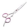 Inzopo Pink Silver Professional Stainless Steel Hair Cutting Thinning Scissors Hairdressing Tool 6.5" - Cutting, 6.5 inch Cutting view 3