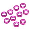 10pcs Professional Hair Cutting Scissors/Shears Finger Inserts, Multiple Colors for Choose - Purple Purple view 2