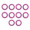 10pcs Professional Hair Cutting Scissors/Shears Finger Inserts, Multiple Colors for Choose - Purple Purple view 3
