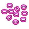 10pcs Professional Hair Cutting Scissors/Shears Finger Inserts, Multiple Colors for Choose - Purple Purple view 4