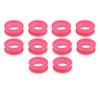 10pcs Professional Hair Cutting Scissors/Shears Finger Inserts, Multiple Colors for Choose - Rose Red Rose Red view 1