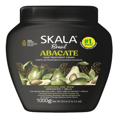 SKALA Avocado Hair Cream Hair Treatment Conditioning (1000g) - Imported from Brazil