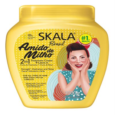 SKALA - Linha Expert - Creme de Tratamento 2 em 1 Amido de Milho 1 Kg - (Expert Collection - Corn Starch 2 in 1 Treatment Cream Net 33.81 Oz)