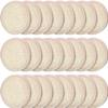 24 Pieces Exfoliating Loofah Pad Facial Body Scrubber Round Bath Shower Loofah Sponge Pad Natural Exfoliating Scrubber Brush Close to Skin for Men Women Shower Bath and Spa(6.5 x 6.5 cm) view 1