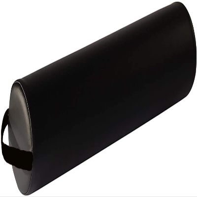 Therapists Choice Full Round Massage Bolster Pillow Cushion 6 R x 26 L (Black)
