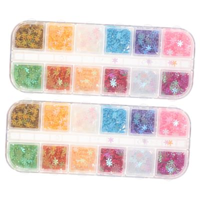 Beaupretty Colors Sparkly Manicure Paillettes Nail Art Sequins for Nail Decoration Easy to Use Glitter for Home Professional Designs