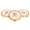 Andaz Press Gold Compact Pocket Makeup Mirror Bridesmaid's Wedding Gift, English Garden Florals, Monogram Letter H, 1-Pack, Girls Women Bachelorette Bridal Shower Wedding Party Gifts view 4