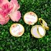 Andaz Press Gold Compact Pocket Makeup Mirror Wedding Gift, English Garden Florals, Flower Girl, 1-Pack, Girls Women Bachelorette Bridal Shower Wedding Party Gifts view 2