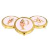 Andaz Press Gold Compact Pocket Makeup Mirror Bridesmaid's Wedding Gift, English Garden Florals, Monogram Letter P, 1-Pack, Girls Women Bachelorette Bridal Shower Wedding Party Gifts view 4