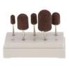 5pcs Pedicure Sanding Caps Mandrel Bit Callus Nail Surface Set view 1