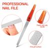 12 Pcs Metal Nail File 6.7 Inch Stainless Steel Nail File Double Sides with Anti Slip Handle Fingernails Toenails Manicure Tool for Woman and Men(Brown) view 2