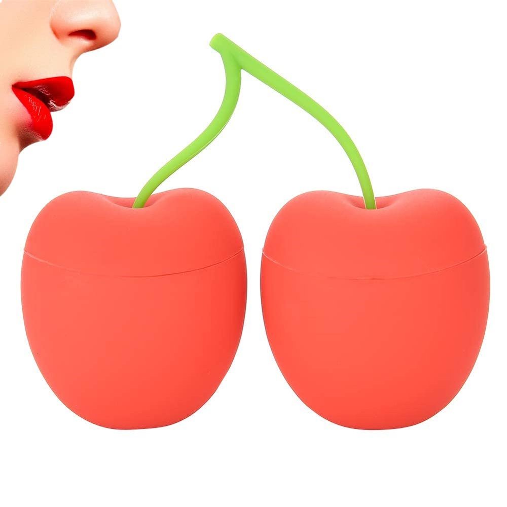 Lip Plumper Enhancer, Women Cherry Shaped Lip Enhancement Device Beauty Tool Portable Silicone Lip Full Plumping Device