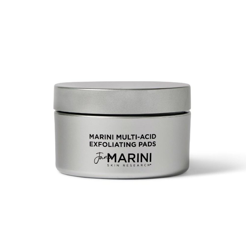 Jan Marini Skin Research Marini Multi-Acid Exfoliating Pads - At-Home Skin Health Peel - Exfoliating Skincare Solution with Glycolic, Salicylic, Mandelic & Lactic Acid - 30 Pads