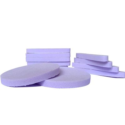 60 pcs PVA Compressed Facial Sponge Makeup Removal Wash Face Sponge Pads Purple