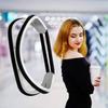 Zuo Bao Stainless Steel Grooved Bracelet, Double Hair -S Holder for Women, Holds 2 Hair Ties, 316L Metal, Round, S Hook, Bracelet view 4