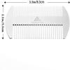 AhfuLife Stainless Steel Metal Hair&Beard Comb - Anti-Static Dual Action Beard Comb - Credit Card Size Combs Perfect for Wallet and Pocket - Presented in Gift Box - 2 Pcs view 2