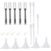 5pcs Plastic Funnels Pipet Eyelash Brush Bottle Clear Mascara Bottle Mascara Tubes Empty Mascara Bottle Eyelash Tube Empty Eyeliner Vials Printable Container Bottle Wand view 1