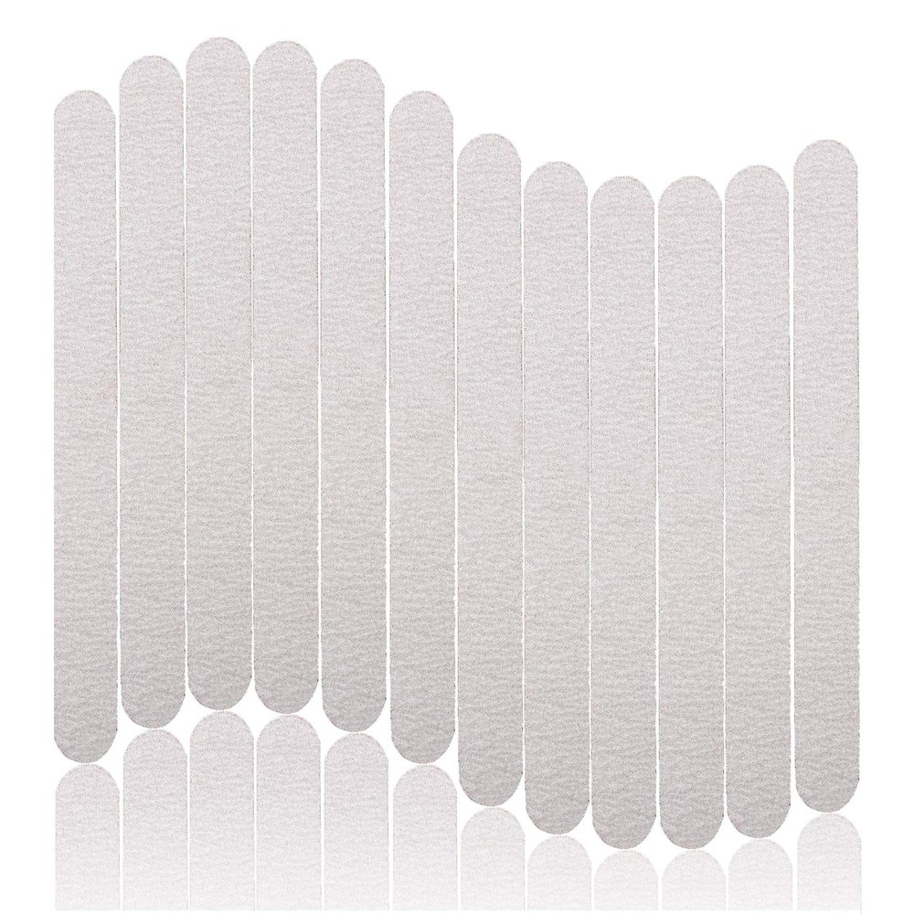 40pcs Wooden Nail Files 180/240 Grit for Natural Nail, Bending Without Breaking