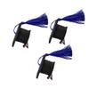 PRETYZOOM 2022 Graduation Hairpins Mini Doctoral Cap Hair Clip Party Decoration 4pcs (Blue) view 1