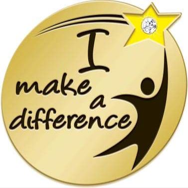 I Make A Difference Gem Pins, I Make A Difference Pin, 10 Pack
