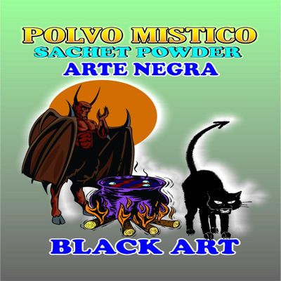 1 PIECE BRYBRADAN BLACK ART POWDER/ARTE NEGRA POLVO EN BOLSA 1/2 OZ 14 GR