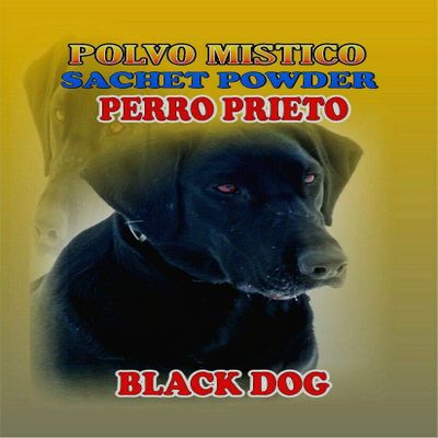 6 PIECES BRYBRADAN BLACK DOG SACHET POWDER/PERRO PRIETO POLVO EN BOLSA 1/2 OZ 14 GR
