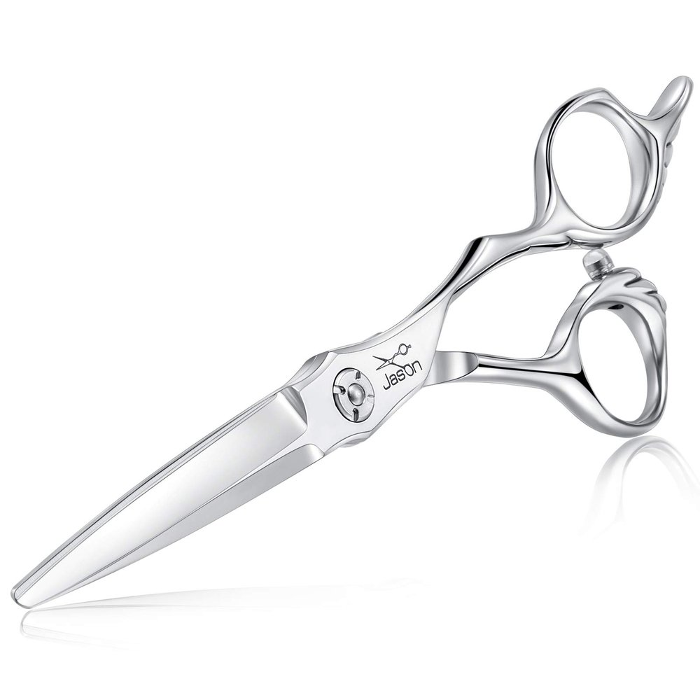 JASON 6" Hair Cutting Scissors with Ultimate Sharp Sword Blade, Professional Haircut Scissor Hair Trimming Shear for Barber, Hairdresser, Stylist, Women and Men, Japanese 440C Stainless Steel Gift