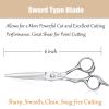 JASON 6" Hair Cutting Scissors with Ultimate Sharp Sword Blade, Professional Haircut Scissor Hair Trimming Shear for Barber, Hairdresser, Stylist, Women and Men, Japanese 440C Stainless Steel Gift view 2