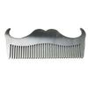 Shineweb Goat Mustache Shape Stainless Steel Beard Grooming Shaping Comb Men Styling Tool Pocket Styling Comb Silver view 1