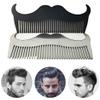 Shineweb Goat Mustache Shape Stainless Steel Beard Grooming Shaping Comb Men Styling Tool Pocket Styling Comb Silver view 2