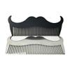 Shineweb Goat Mustache Shape Stainless Steel Beard Grooming Shaping Comb Men Styling Tool Pocket Styling Comb Silver view 3