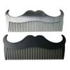 Shineweb Goat Mustache Shape Stainless Steel Beard Grooming Shaping Comb Men Styling Tool Pocket Styling Comb Silver view 4