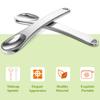 8 Pieces Skincare Spatula Metal Cosmetic Spatulas Makeup Applicator Mini Beauty Scoop Facial Cream Mask Spoon for Mixing and Sampling (Silver) view 3