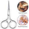 5 Pieces Small Straight Tip Nose Hair Scissor for Grooming, Stainless Steel Multi-Purpose Beauty Grooming Scissors for Facial Hair Removal and Mustache Beard Eyebrows Ear Nose Trimming(Silver) view 4